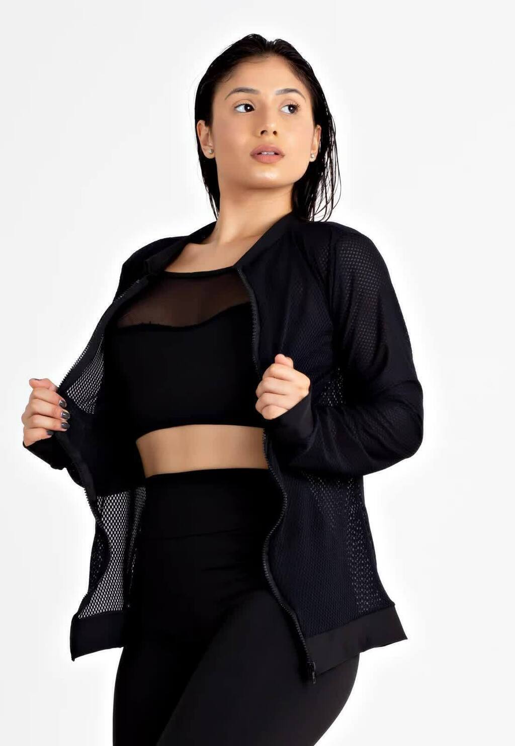 Casaco Manga Longa Dry Fitness Feminino