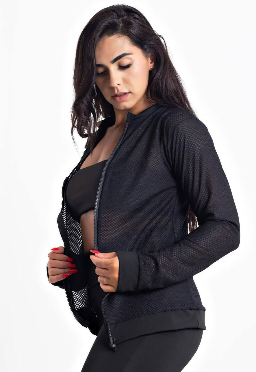 Casaco Manga Longa Dry Fitness Feminino