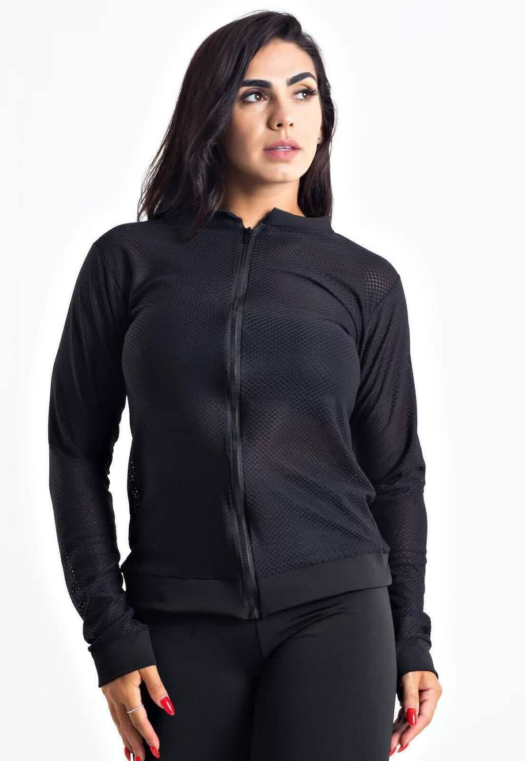 Casaco Manga Longa Dry Fitness Feminino
