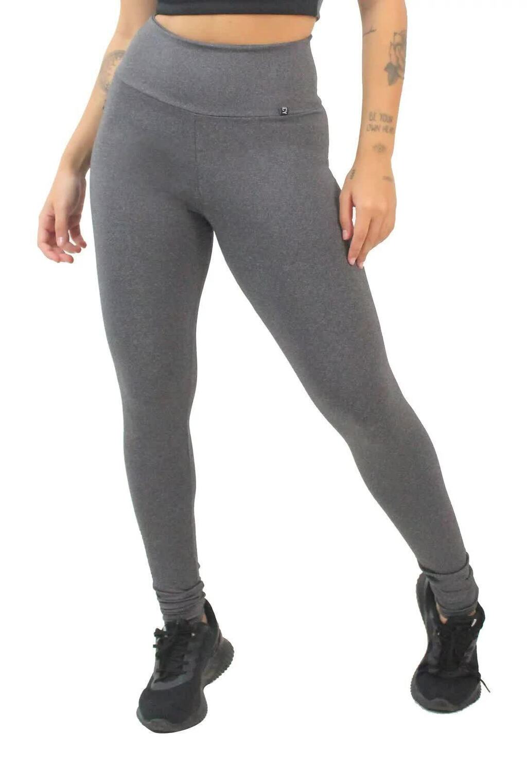 Calça Mescla Lisa Legging Fitness