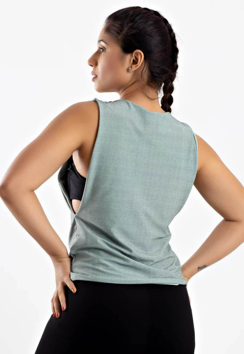 Regata Verde Metamorfose Fitness Dupla Face