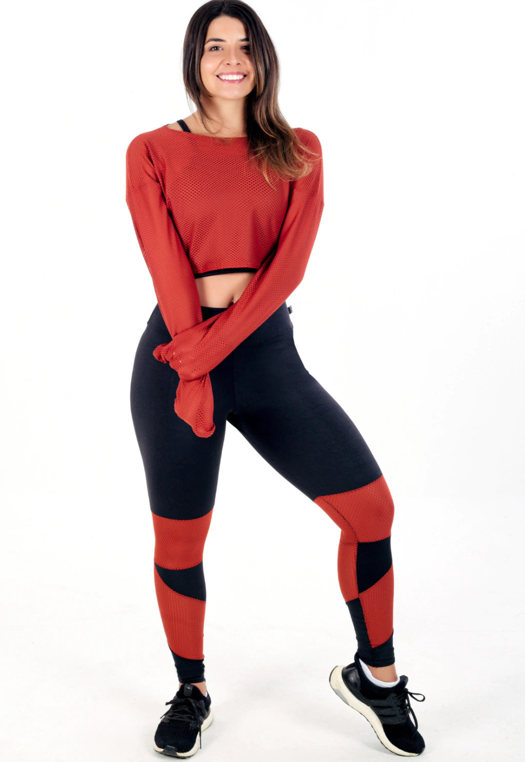 Conjunto Calça Legging e Top Dry Rosê Conjunto Fitness