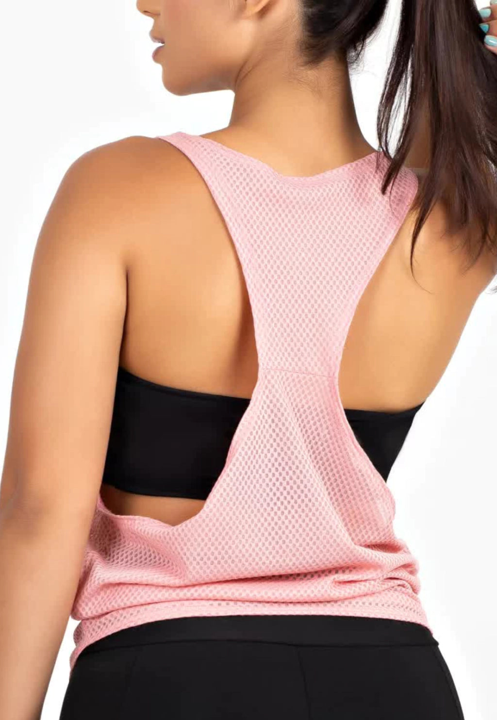 Regata Fitness Tela Dryfit Preto Nadador