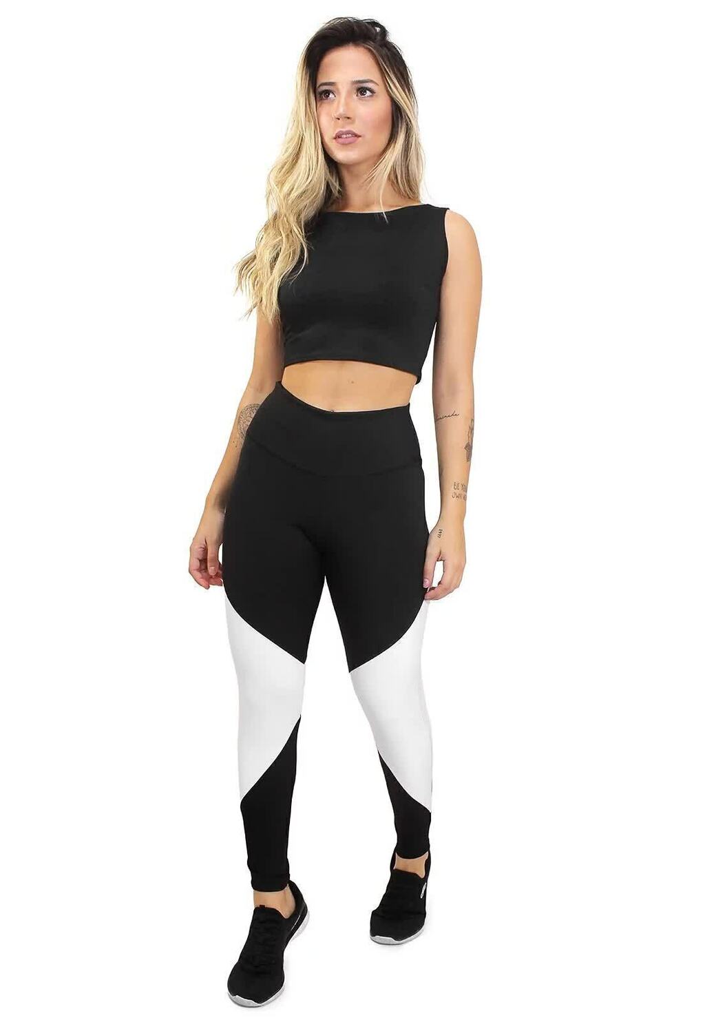 Calça Legging e Cropped PowerMax Conjunto