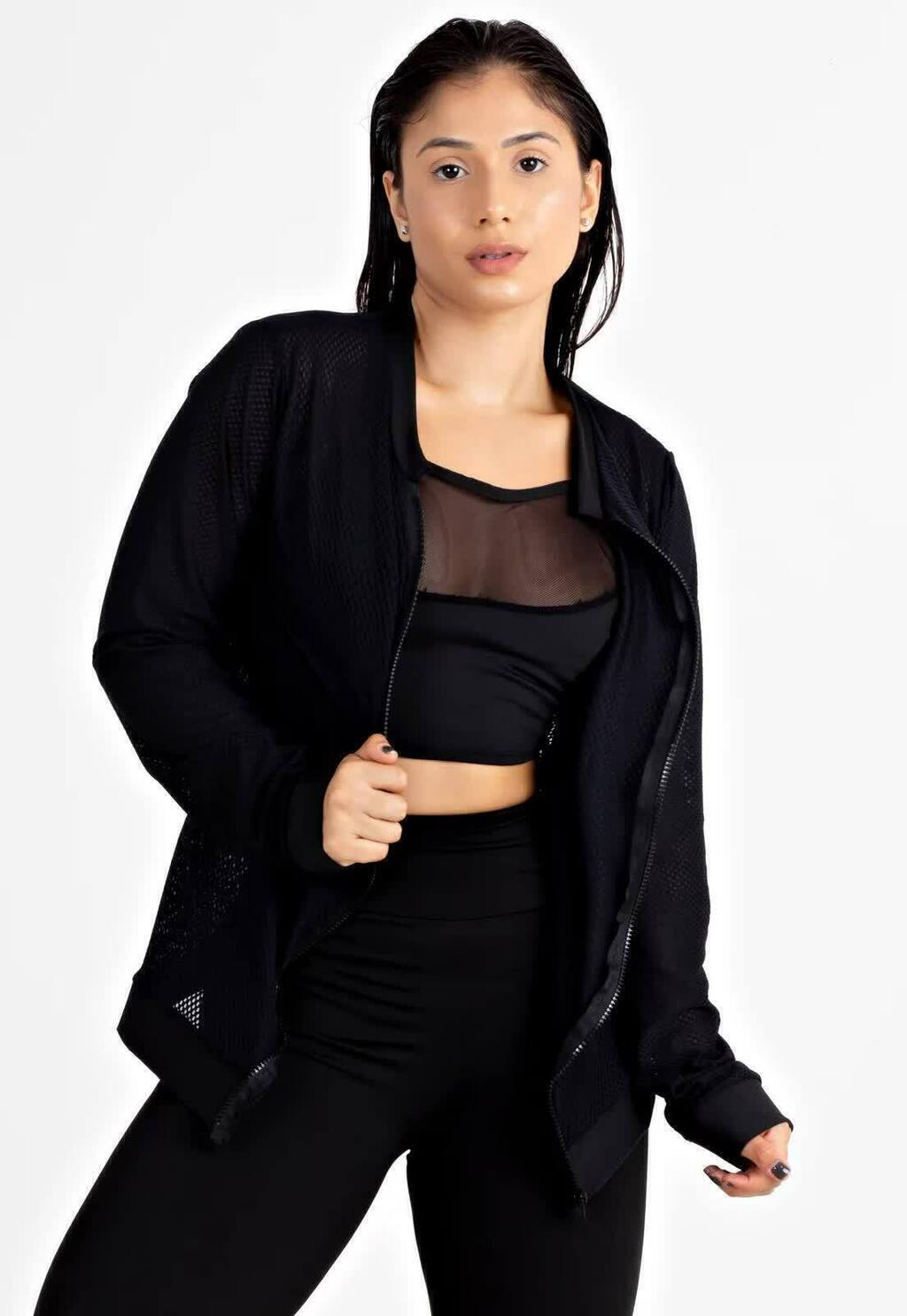 Casaco Manga Longa Dry Fitness Feminino