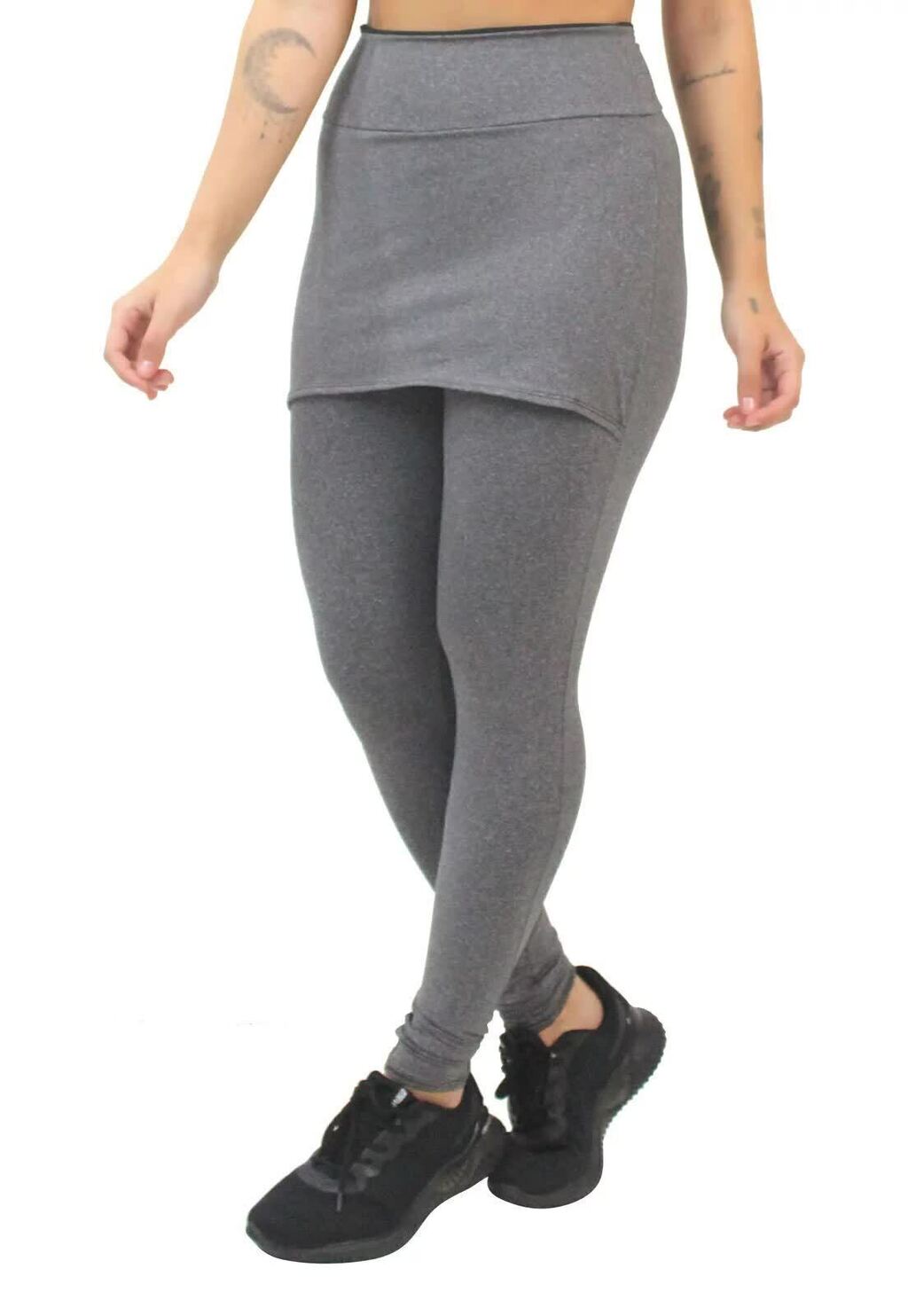 Calça Saia Mescla Legging Fitness