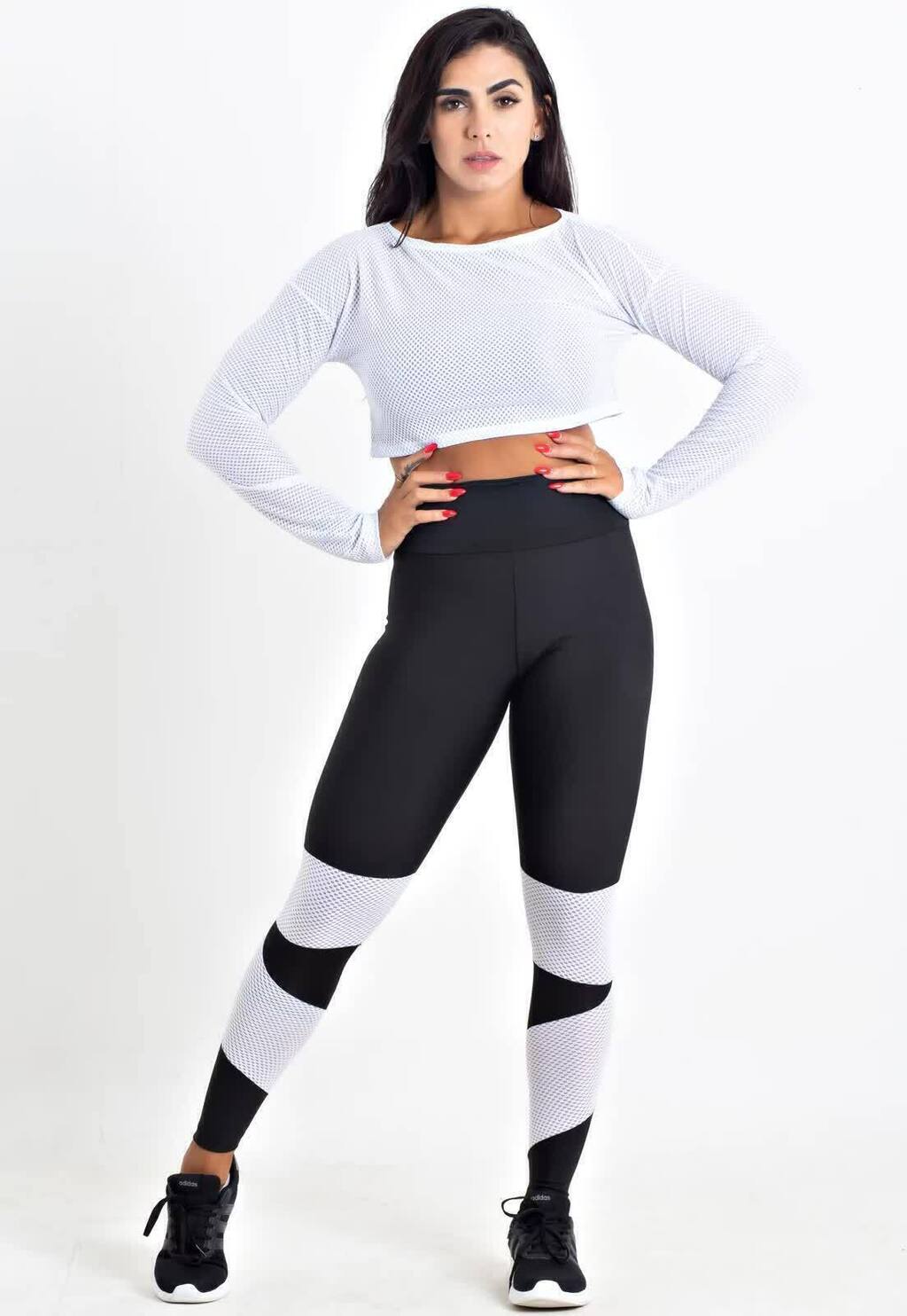 Conjunto Calça Legging e Top Dry Rosê Conjunto Fitness