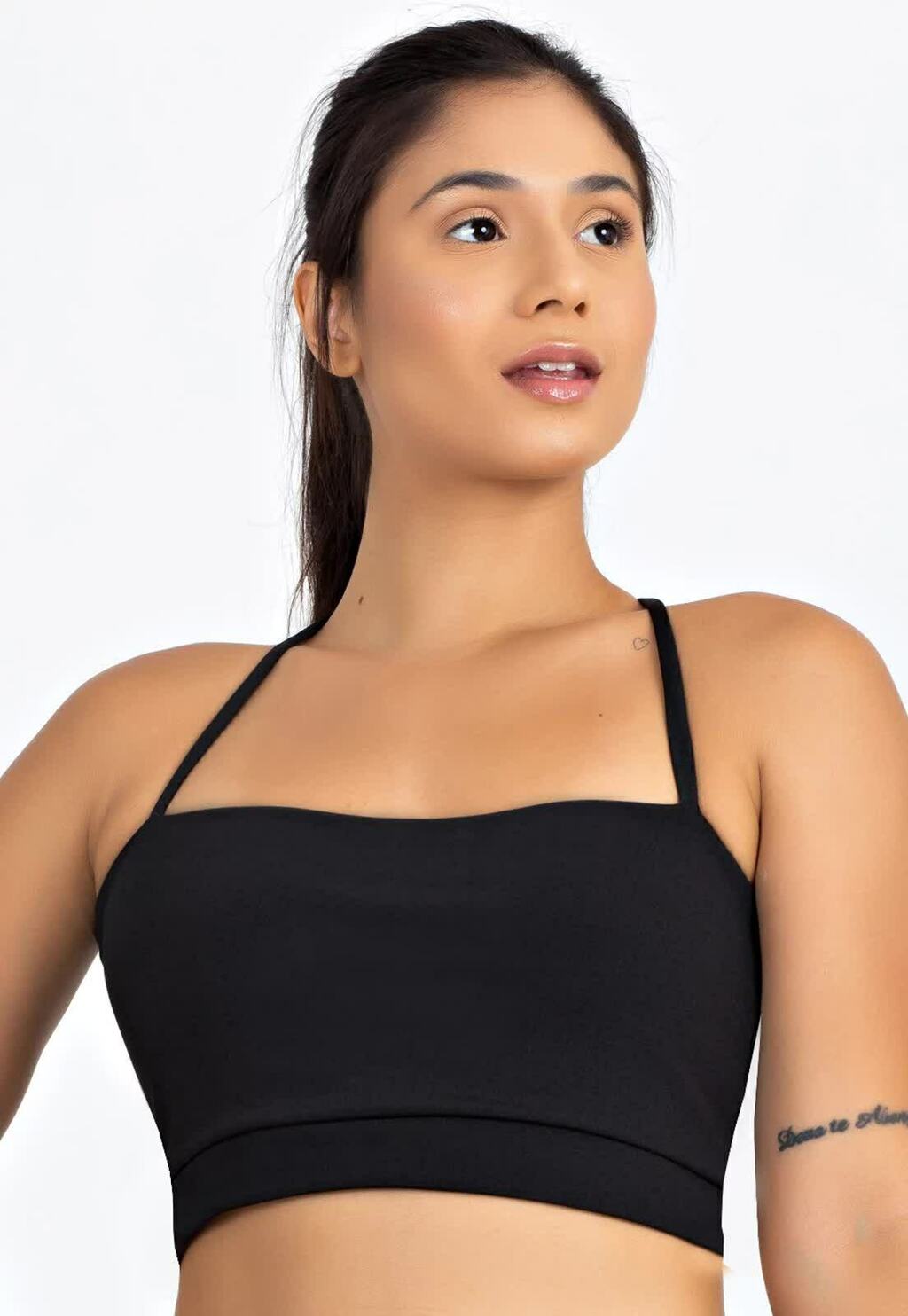 Cropped Alça de Alcinha nas Costas Cruzado