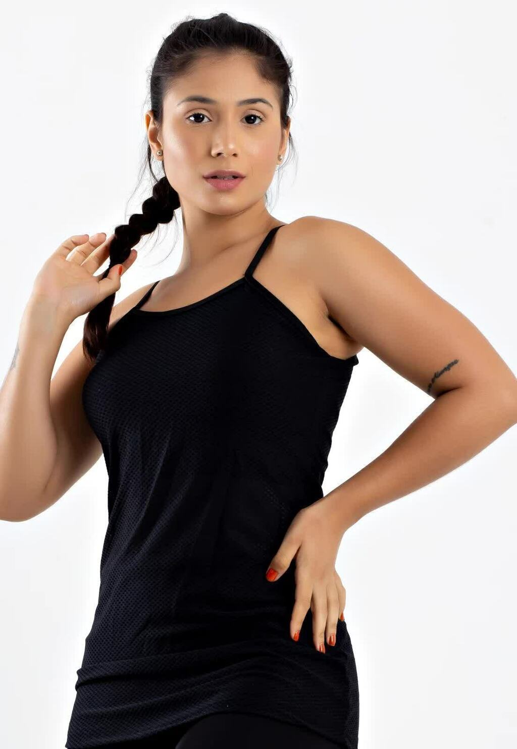 Camiseta Top Embutido Tela Alcinha